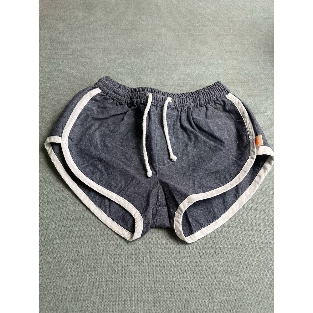 Tiny Cottons Baby Chambray Track Shorts Size 6-12 Months